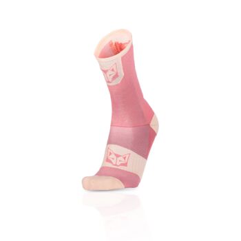 Chaussettes Hautes Velours Rose Saumon & Rose Corail (Outlet) 5