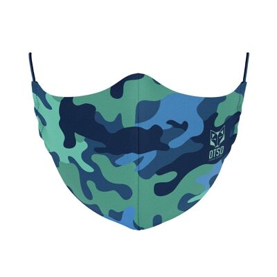 Masque bleu camouflage