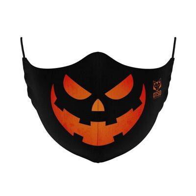 Masque d'Halloween noir et orange