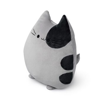 Coussin, Sweet Kitty, gris, polyester 1