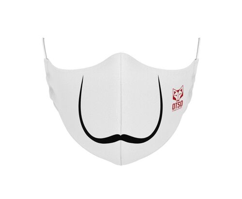 Mascarilla Moustache White