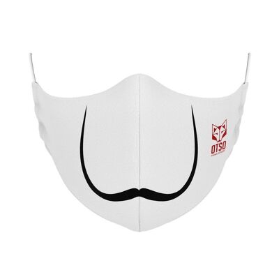 Mascarilla Moustache White