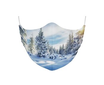 Masque de paysage d'hiver