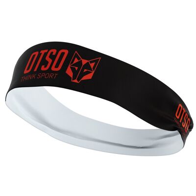 Headband OTSO Sport Black / Fluo Orange 8 cm / Size S