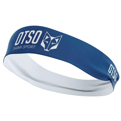 Stirnband OTSO Sport Electric Blau / Weiß 8 cm / Größe S.