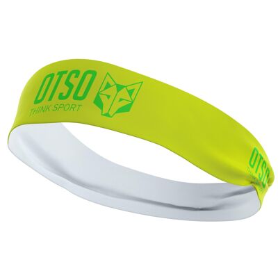 OTSO Sport Stirnband Fluo Gelb / Fluo Grün 8 cm / Größe S.