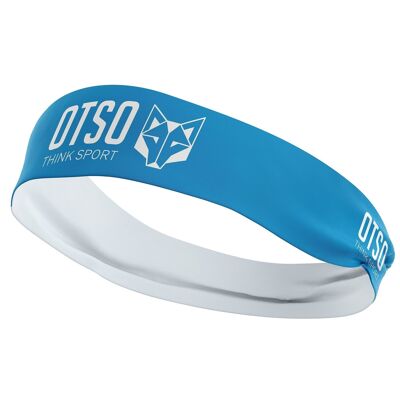 Stirnband OTSO Sport Hellblau / Weiß 8 cm / Größe S.