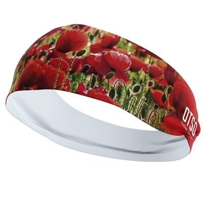 Mohn Stirnband 8 cm / Größe S.