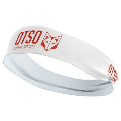 Headband OTSO Sport White / Fluo Orange 8 cm / Size S
