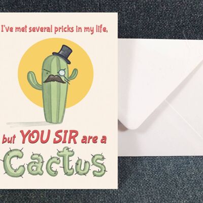 Cactus - Funny Art Greeting card