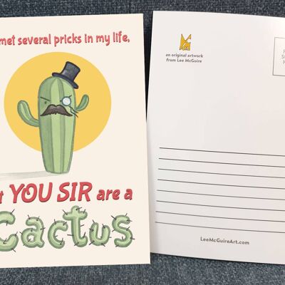 Cactus - Funny Art Postcard