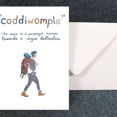 Coddiwomple - Art Greeting card