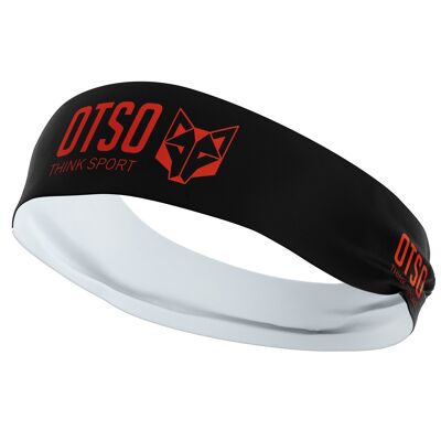 Headband OTSO Sport Black / Fluo Orange 10 cm / Size M