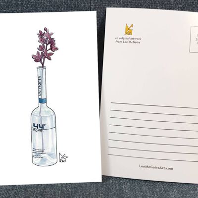 Idaho Syringa in 44 Degrees  Huckleberry vodka A6 Postcard