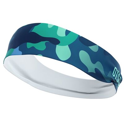 Stirnband Camo Blue 10 cm / Größe M.