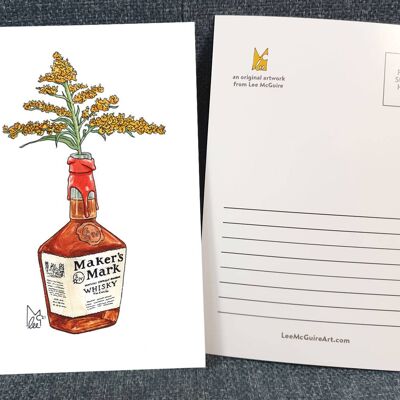 Kentucky Goldenrod in Makers Mark A6 Postcard