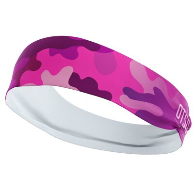 Stirnband Camo Pink 10 cm / Größe M.