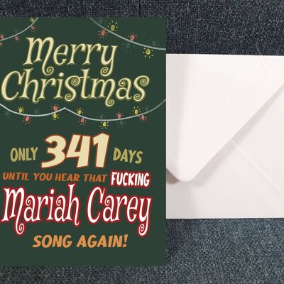 Merry Christmas Mariah - Funny Art Christmas Greeting card