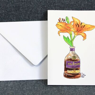 Orange lilies in Kilchoman Greeting card