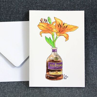 Orange lilies in Kilchoman Greeting card