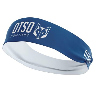Stirnband OTSO Sport Electric Blau / Weiß 10 cm / Größe M.