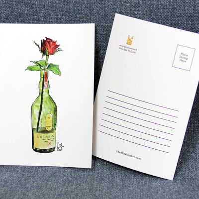 Rose in Lagavulin A6 Postcard