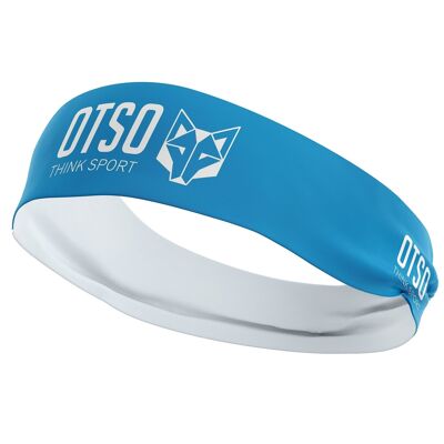 Stirnband OTSO Sport Hellblau / Weiß 10 cm / Größe M.