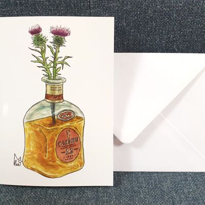 Thistles in Cardhu Greeting card