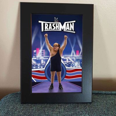 Trashman -Its Always Sunny in Wrestlemania Framed 4x6" Print