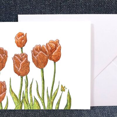 Tulips - Art Greeting card