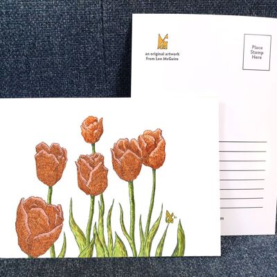 Tulips - Art Postcard