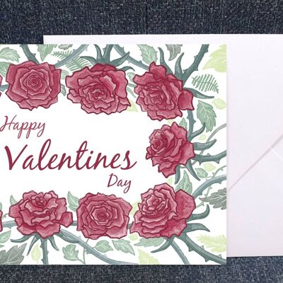 Valentines Roses - Art greeting card