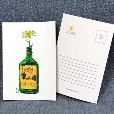 Yellow flower in Buckfast A6 Postcard