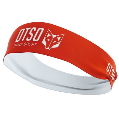 Headband OTSO Sport Fluo Orange / White 10 cm / Size M