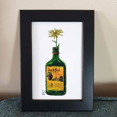 Yellow flower in Buckfast Framed 4x6" print