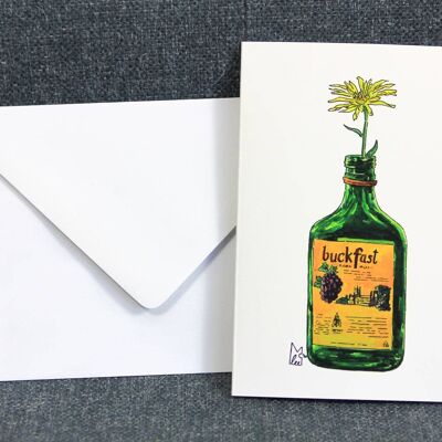 Yellow flower in Buckfast Greeting card