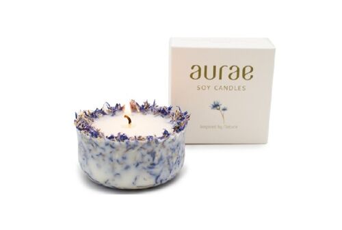 Soy Wax Candle With Cornflower Petals 250 g