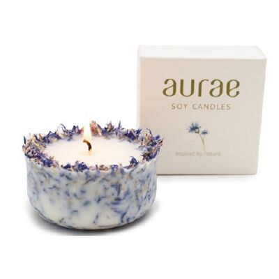Soy Wax Candle With Cornflower Petals 250 g