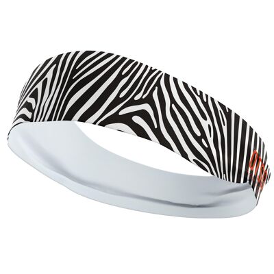 Zebra Stirnband 10 cm / Größe M.