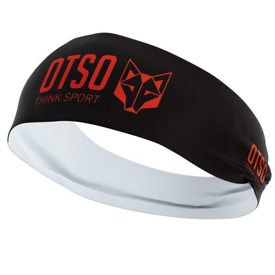 Headband OTSO Sport Black / Fluo Orange 12 cm / Size L