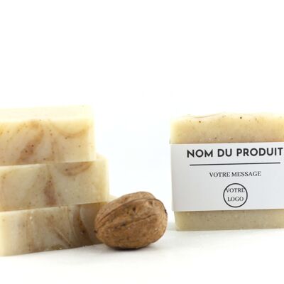 Exfoliating soap with Périgord walnuts White label with your brand