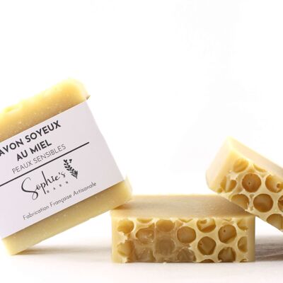 Silky soap with honey