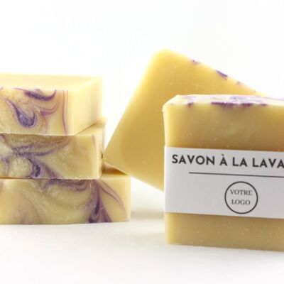 Savon apaisant à la lavande Étiquette Blanche à votre marque