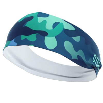 Fascia per capelli Camo Blue 12 cm / Taglia L