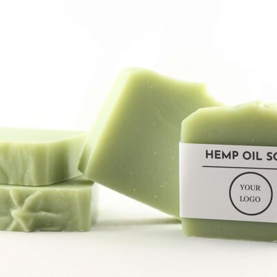 Purifying soap with hemp seed oil White label with your brand