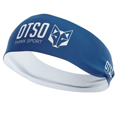 Fascia per capelli OTSO Sport Blu elettrico / Bianco 12 cm / Taglia L