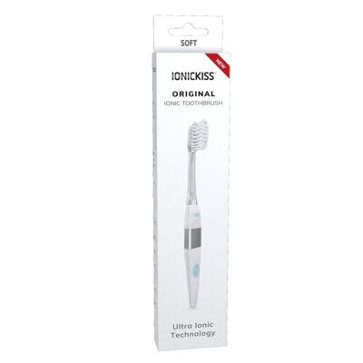 IONICKISS Ionic Toothbrush with Replaceable Soft Head - White