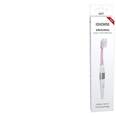 IONICKISS Ionic Toothbrush with Replaceable Soft Head - Pink