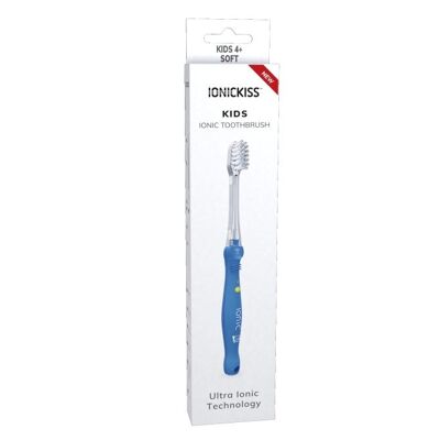IONICKISS Ionic Kids Toothbrush with Soft Head for Sensitive Teeth and Gums - Blue
