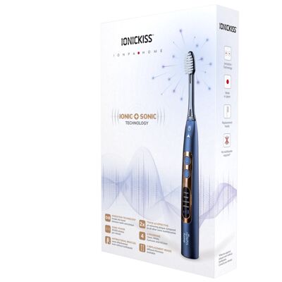 IONICKISS Sonic Electric Ionising Toothbrush | ION Power & Sonic Action - Blue